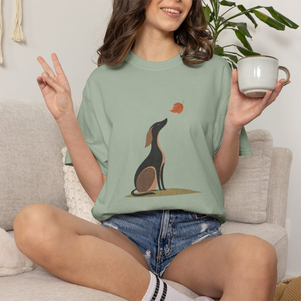A Dog in Autumn T-shirt