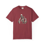 Skeleton Pets His Dog T-Shirt