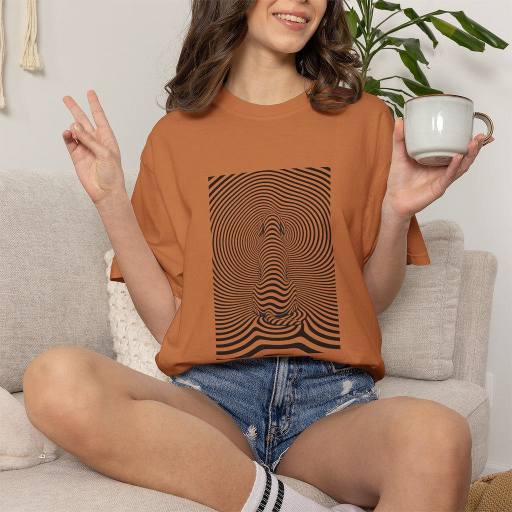 Gazing into Eternity Optical Art T-shirt