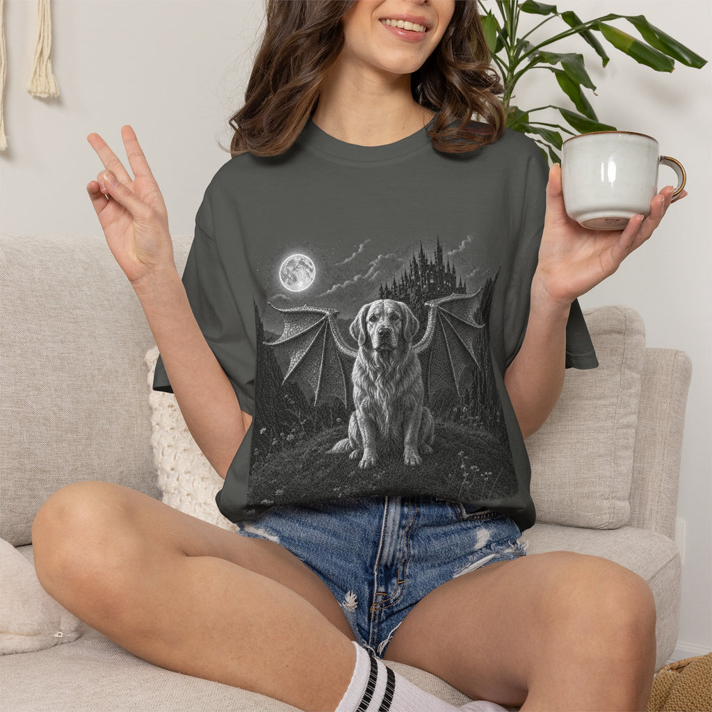Mythic Guardian Golden Retriever Dog T-Shirt