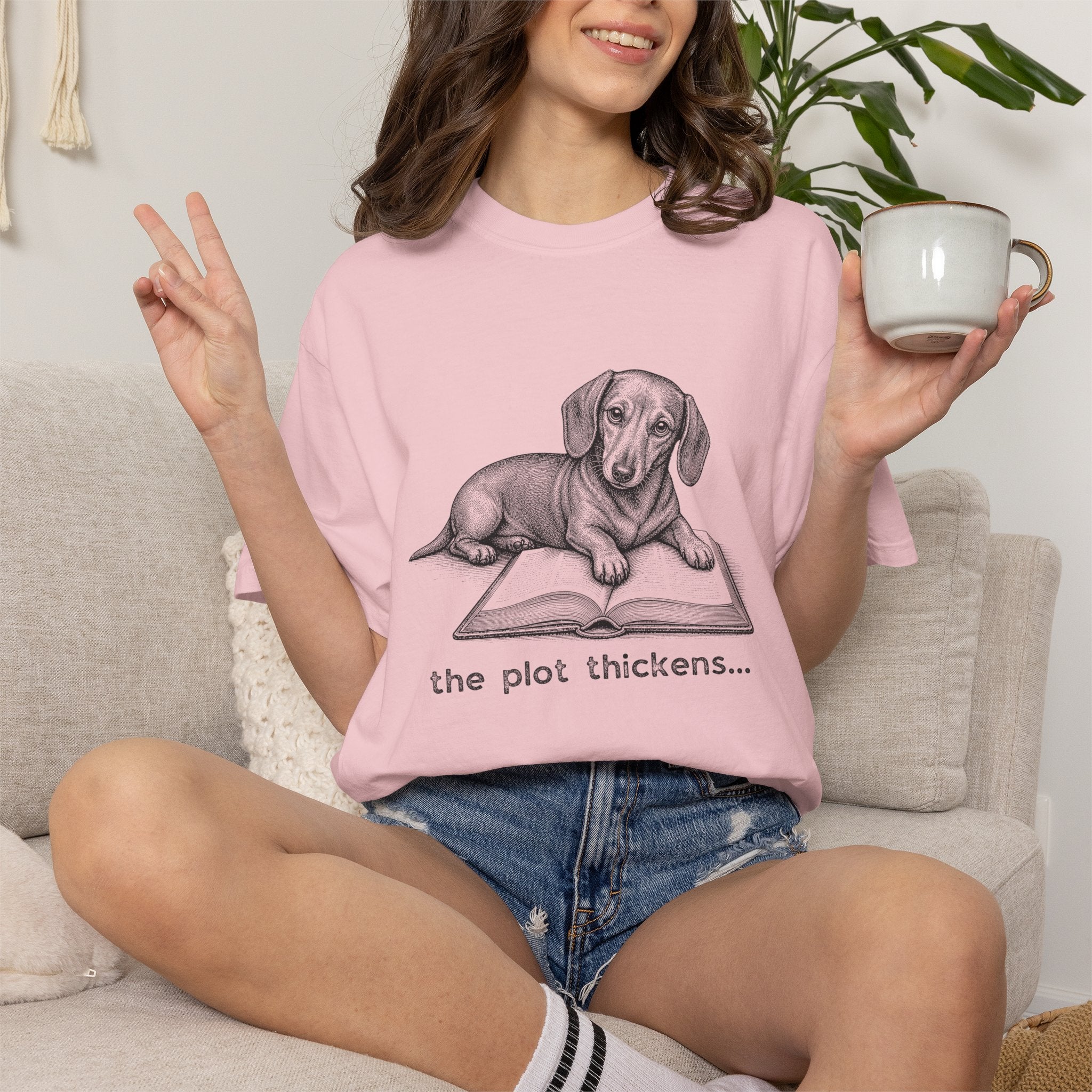 Dachshund The Plot Thickens T-shirt