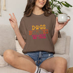 Dogs Books Wine T-shirt
