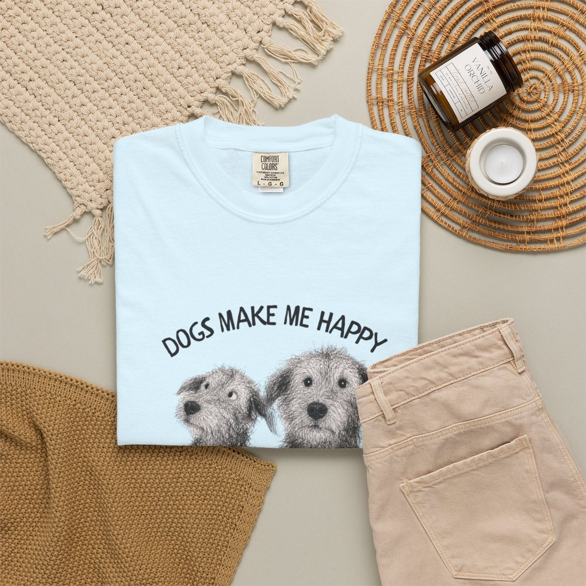 Dogs Make Me Happy, Humans are Exhausting T-shirt