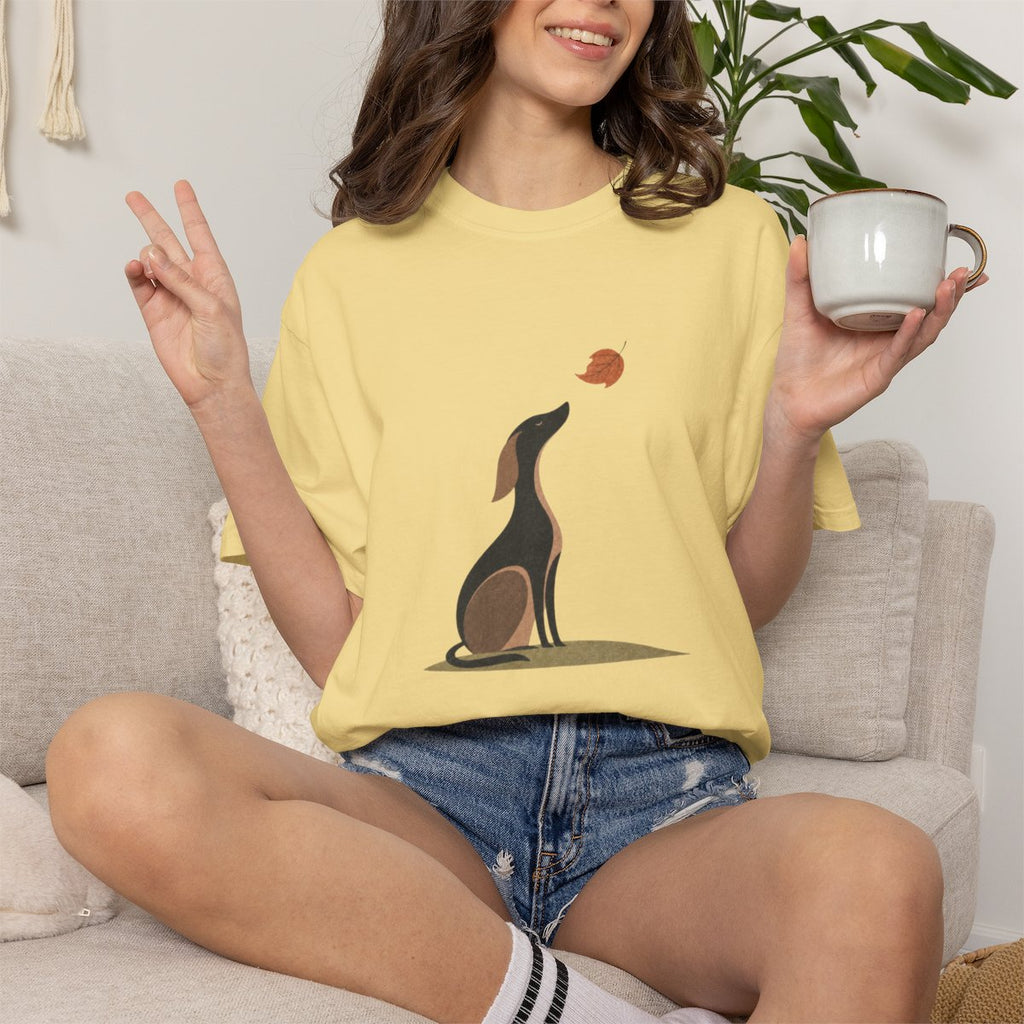 A Dog in Autumn T-shirt
