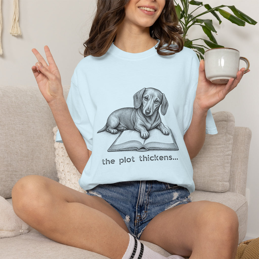 Dachshund The Plot Thickens T-shirt
