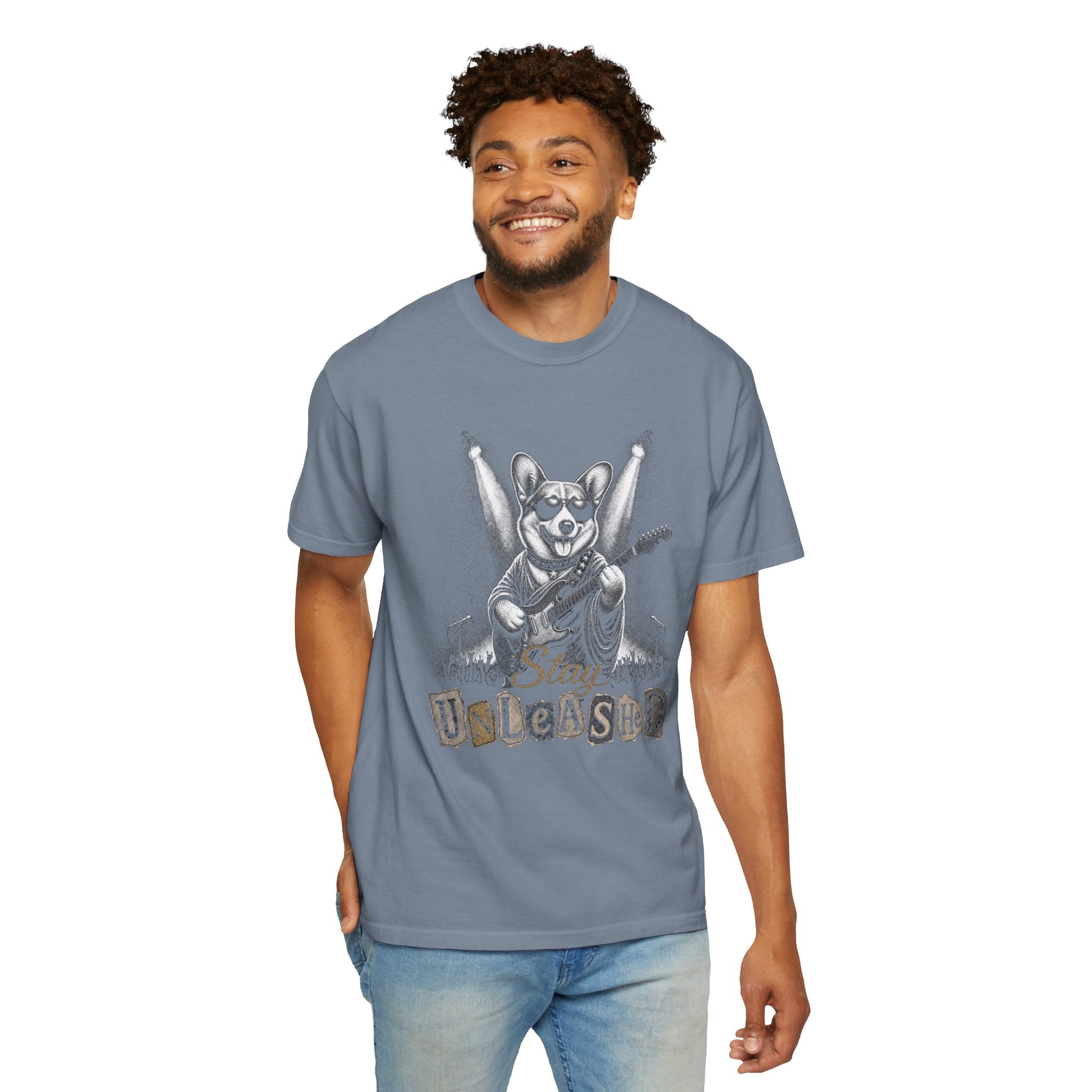 Corgi Stay Unleashed Vintage Bootleg T-shirt