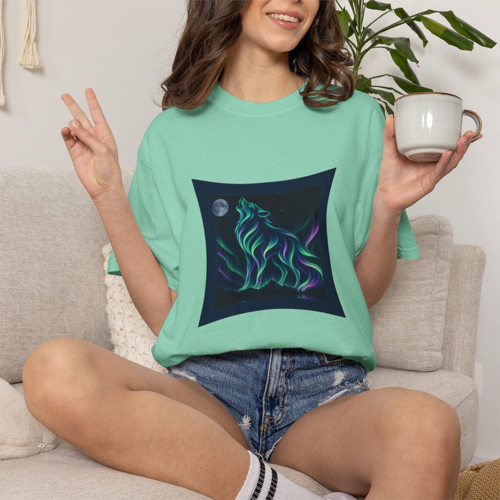 Aurora Borealis Wolf  T-Shirt