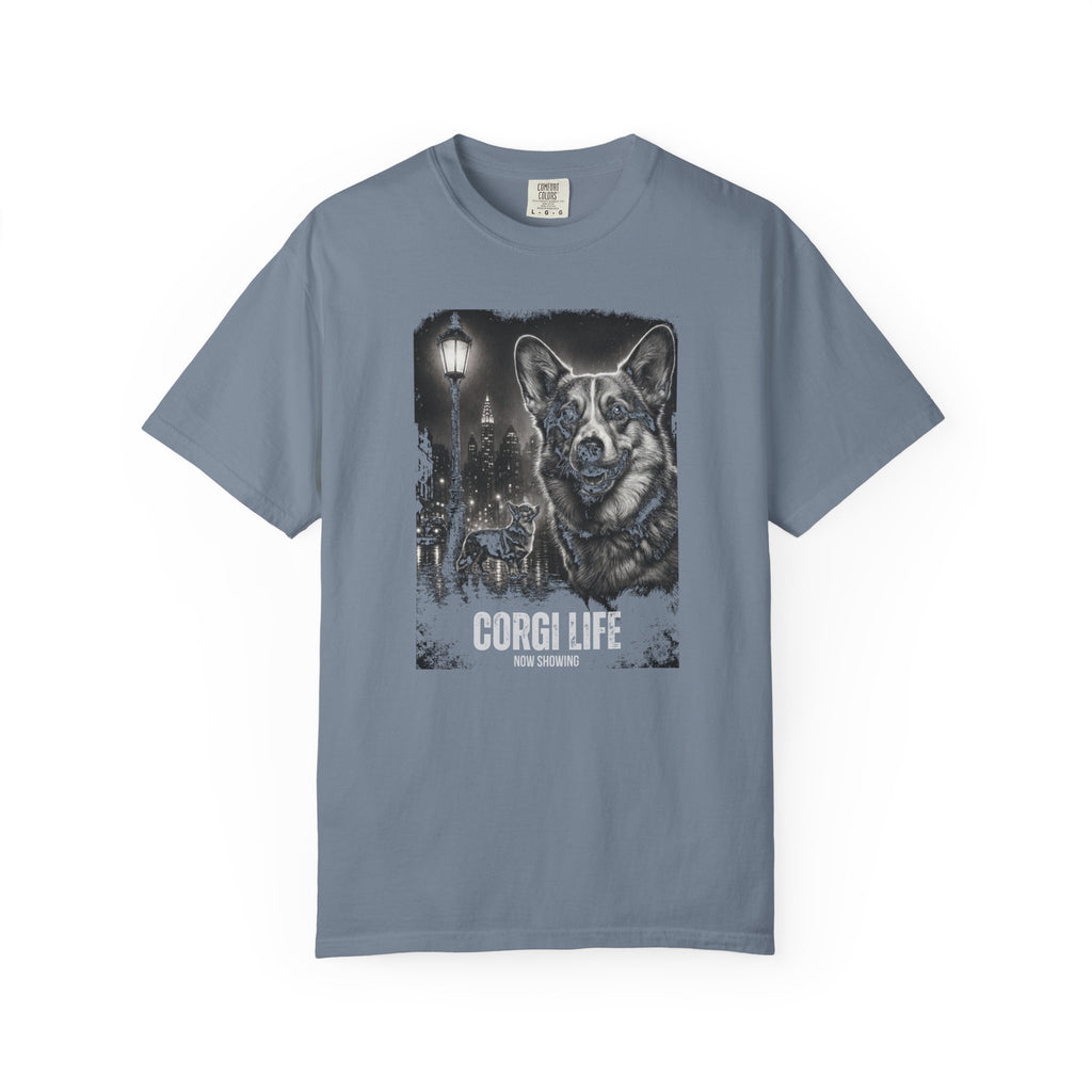 Corgi Life Film Noir Movie Poster T-shirt
