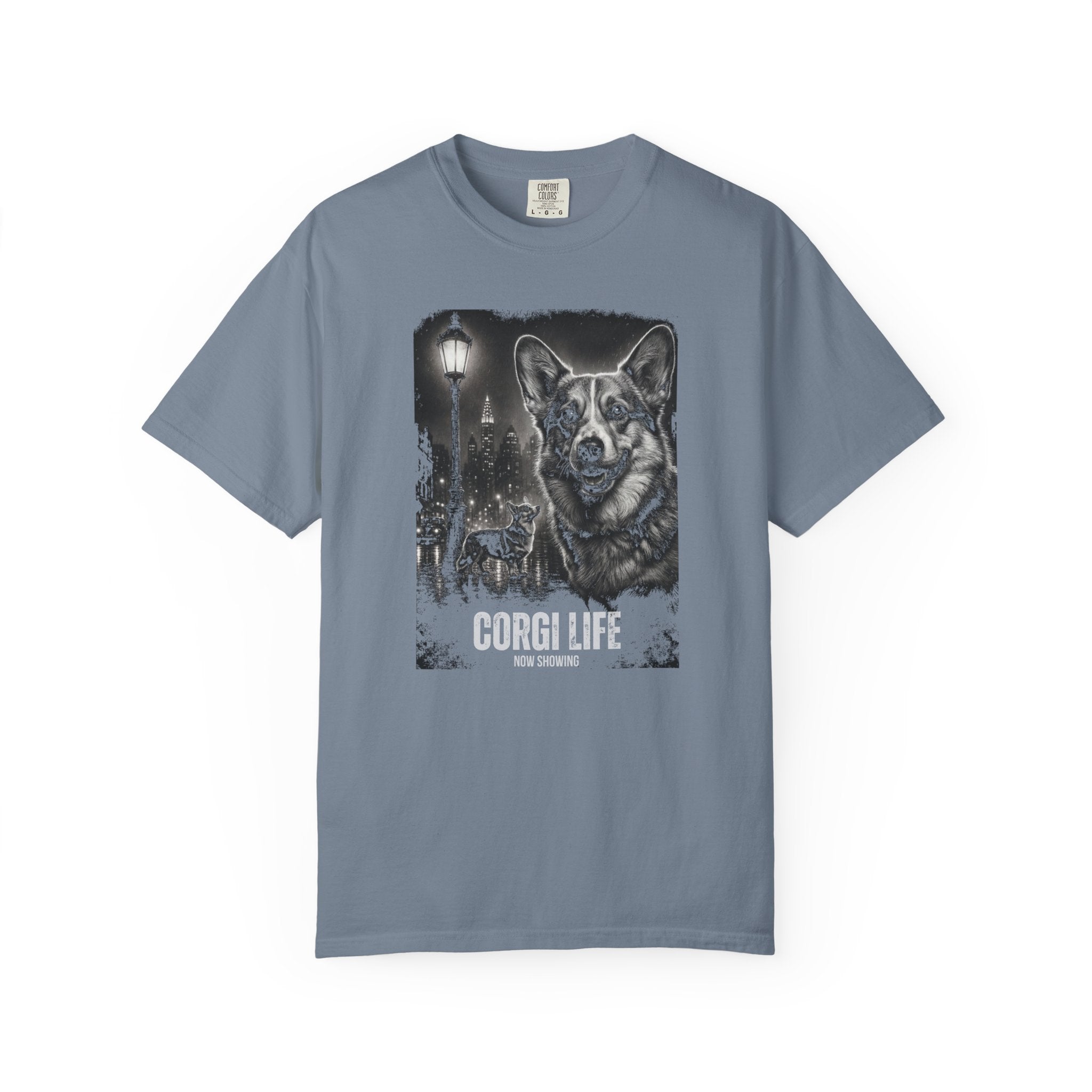 Corgi Life Film Noir Movie Poster T-shirt