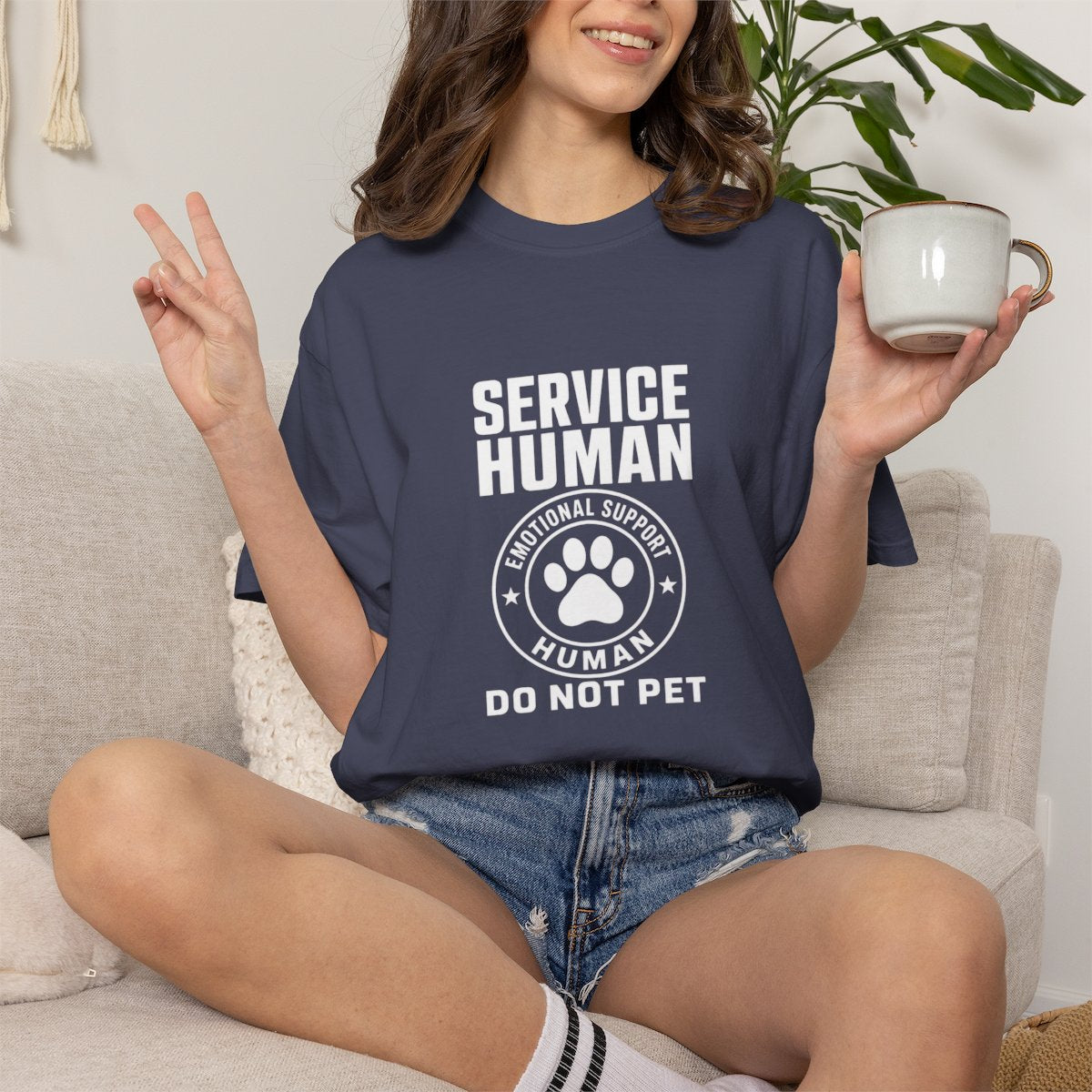 Service Human Do Not Pet T-shirt