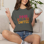 Dogs Books Coffee T-shirt