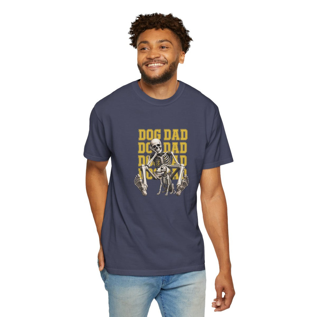 Dog Dad Skeleton Pets His Dog T-Shirt