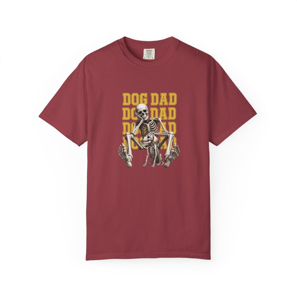 Dog Dad Skeleton Pets His Dog T-Shirt