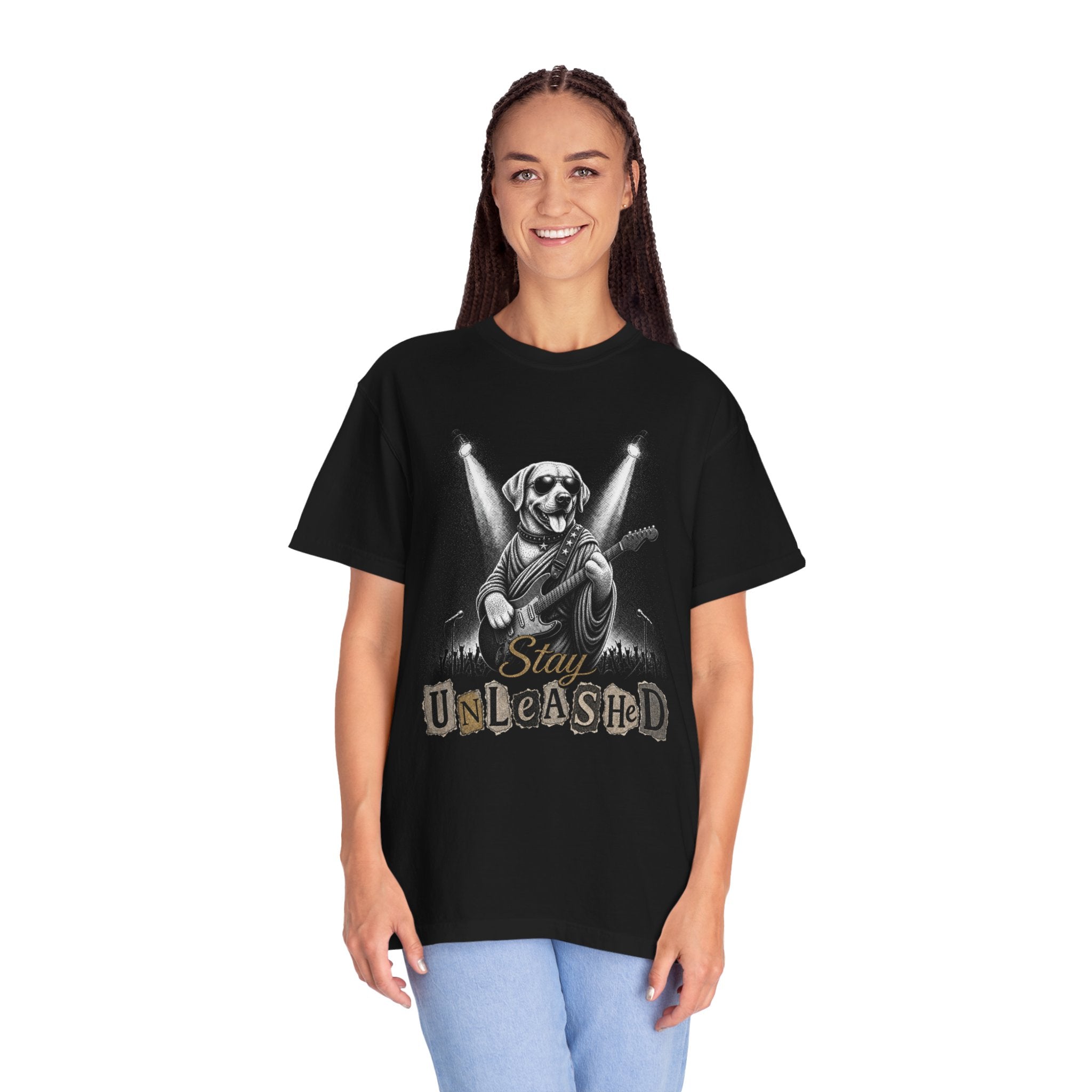 Labrador Retriever Stay Unleashed Vintage Bootleg T-shirt