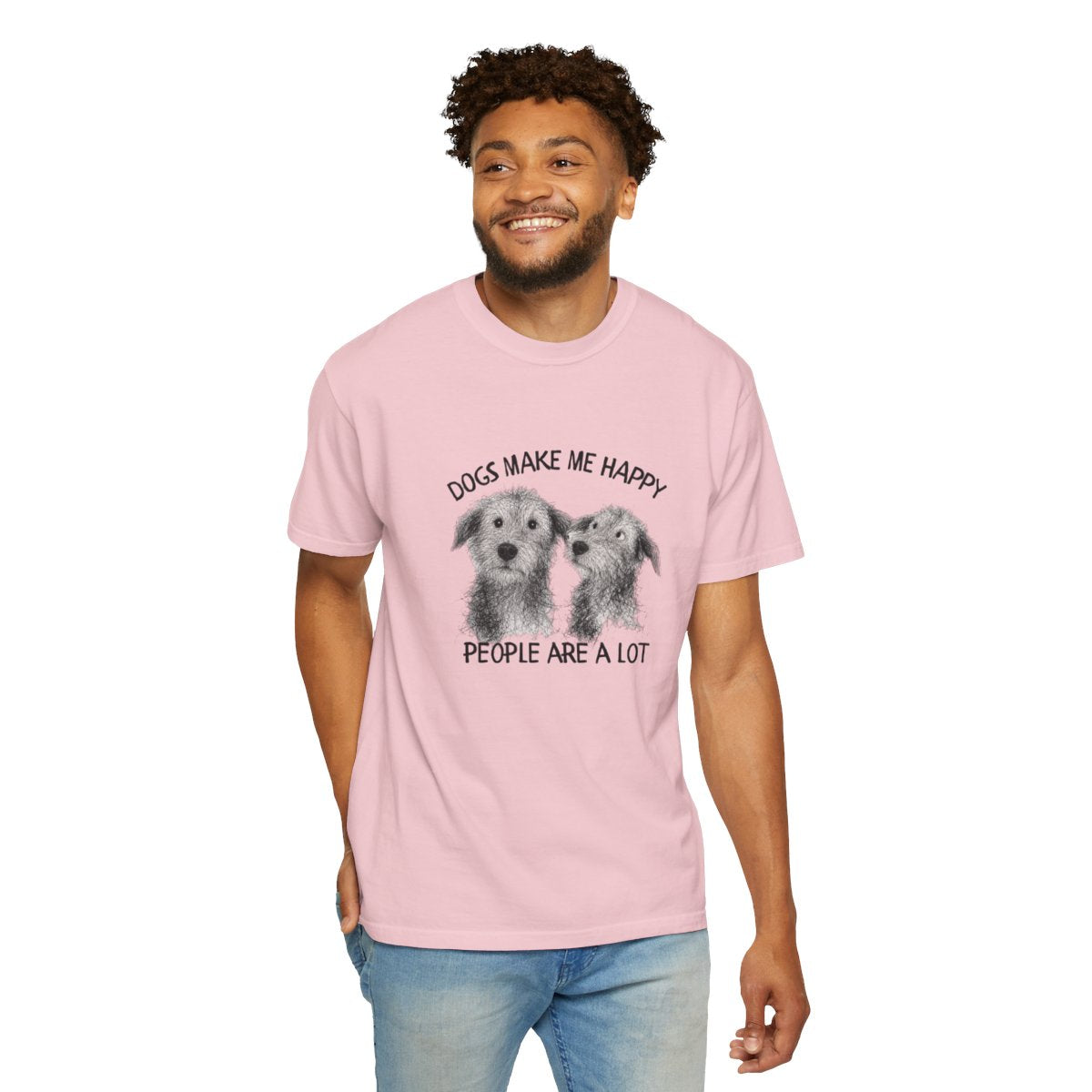 Dogs Make Me Happy, People are a Lot T-shirt
