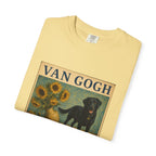 Personalized Black Lab Van Gogh Sunflowers Down T-Shirt