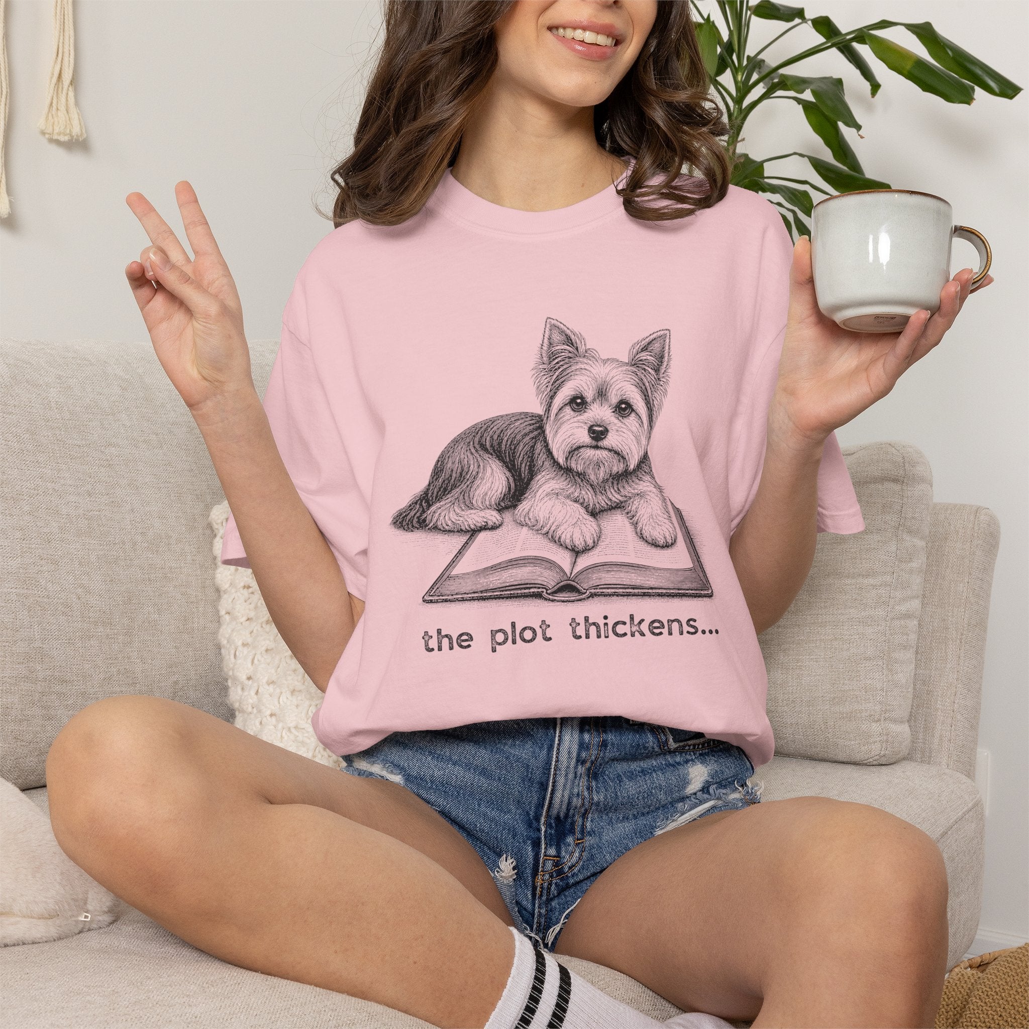 Yorkshire Terrier The Plot Thickens T-shirt