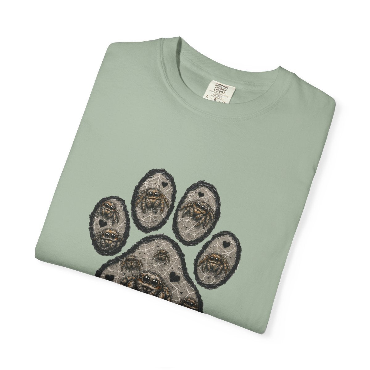 Jumping Spider Paw Print T-shirt