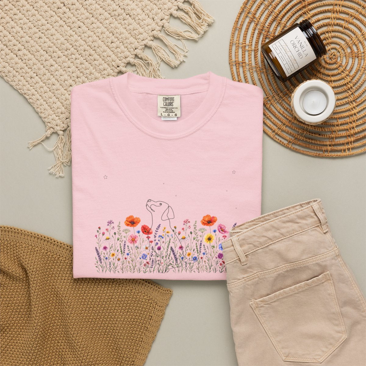 Among the Flowers and the Stars  T-shirt