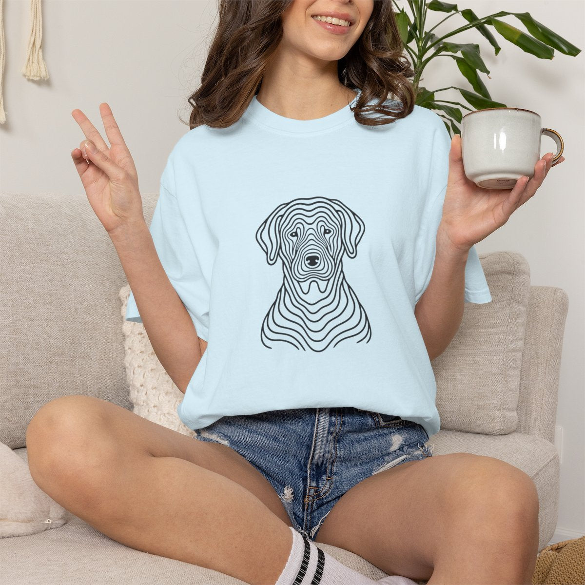 'Sup Pup Optical Art T-shirt