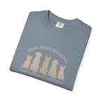 Dogs Make Me Happy, People are Why I Need Dogs Silhouette T-shirt