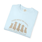Dogs Make Me Happy, People are Why I Need Dogs Silhouette T-shirt