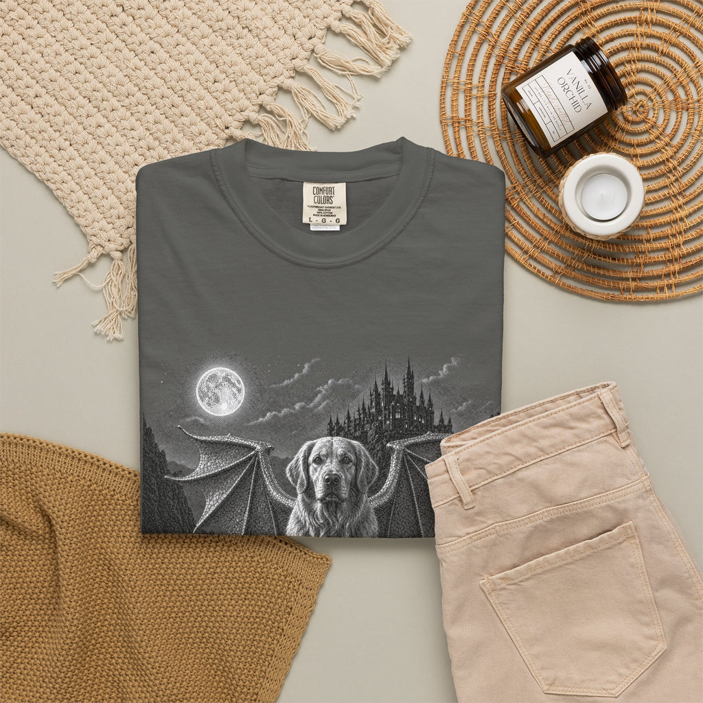 Mythic Guardian Golden Retriever Dog T-Shirt
