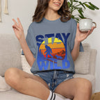Stay Wild Big Foot and Dog T-shirt