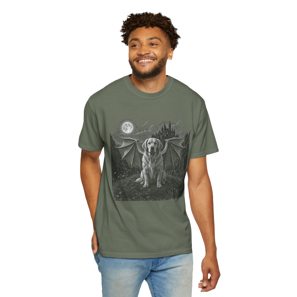 Mythic Guardian Golden Retriever Dog T-Shirt