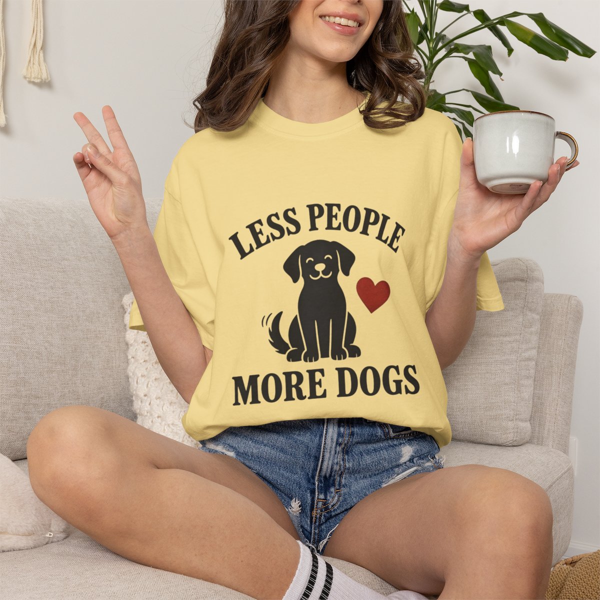 Less People More Dogs T-shirt