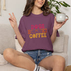 Dogs Books Coffee T-shirt