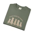 Dogs Make Me Happy, People are Why I Need Dogs Silhouette T-shirt