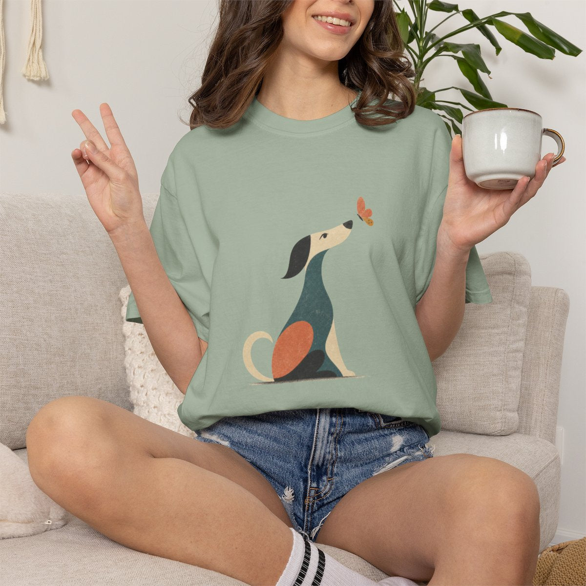 A Dog and a Butterfly T-shirt