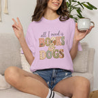 All I Need is Books & Dogs T-shirt