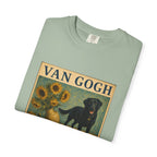 Personalized Black Lab Van Gogh Sunflowers Down T-Shirt
