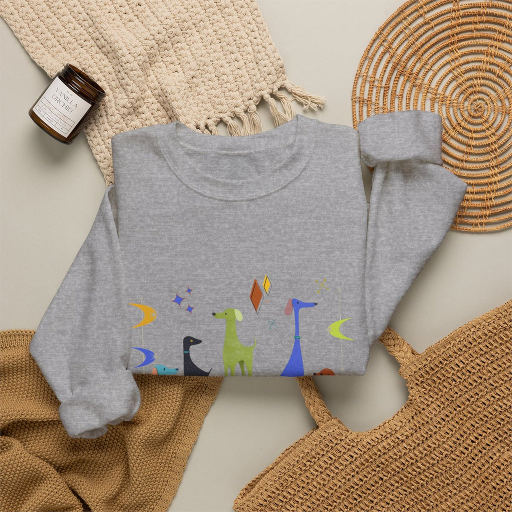Retro Atomic Dogs Crewneck Sweatshirt