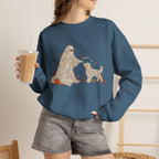 Lace Ghost and Dog Boooo-p Sweatshirt