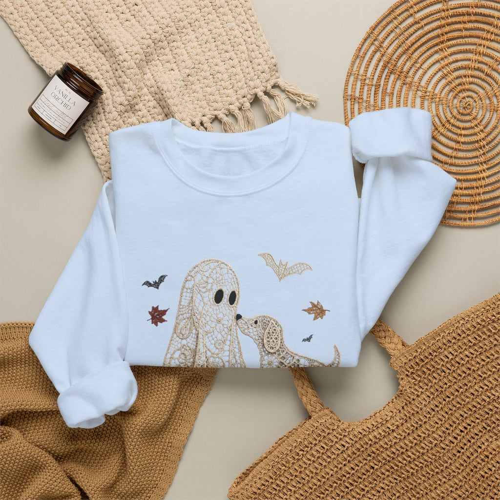 Lace Ghost with Lace Dog in Autumn T-shirt