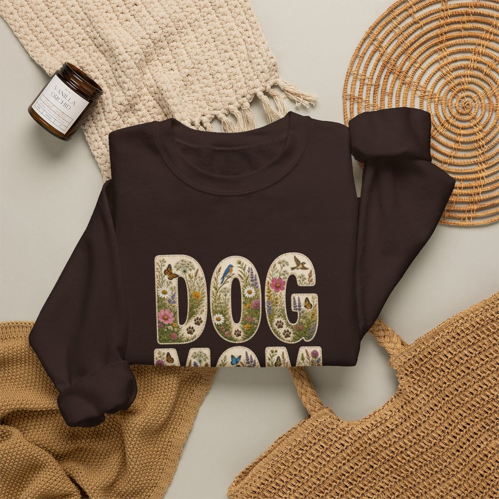 Dog Mom Wildflower Crewneck Sweatshirt