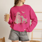 Lace Ghost with Lace Dog in Autumn T-shirt