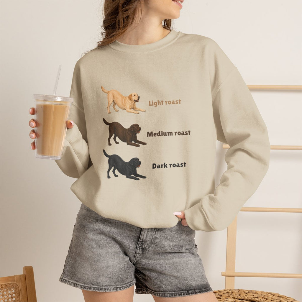 Coffee and a Lab Crewneck Sweatshirt