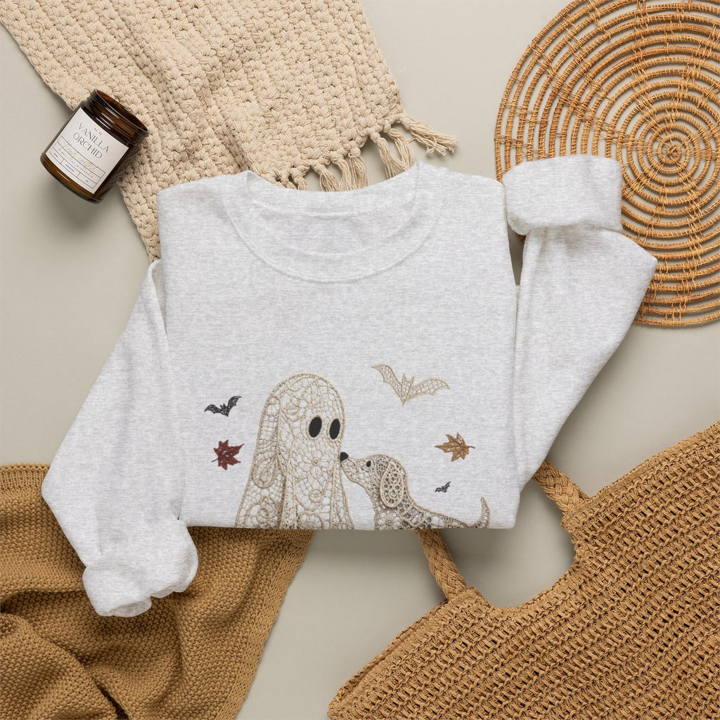 Lace Ghost with Lace Dog in Autumn T-shirt