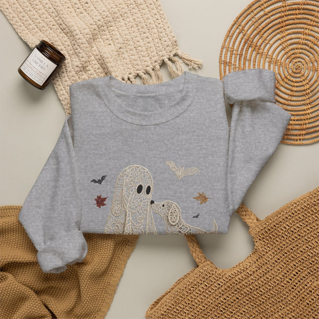 Lace Ghost with Lace Dog in Autumn T-shirt
