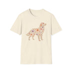 Golden Retriever Floral T-shirt