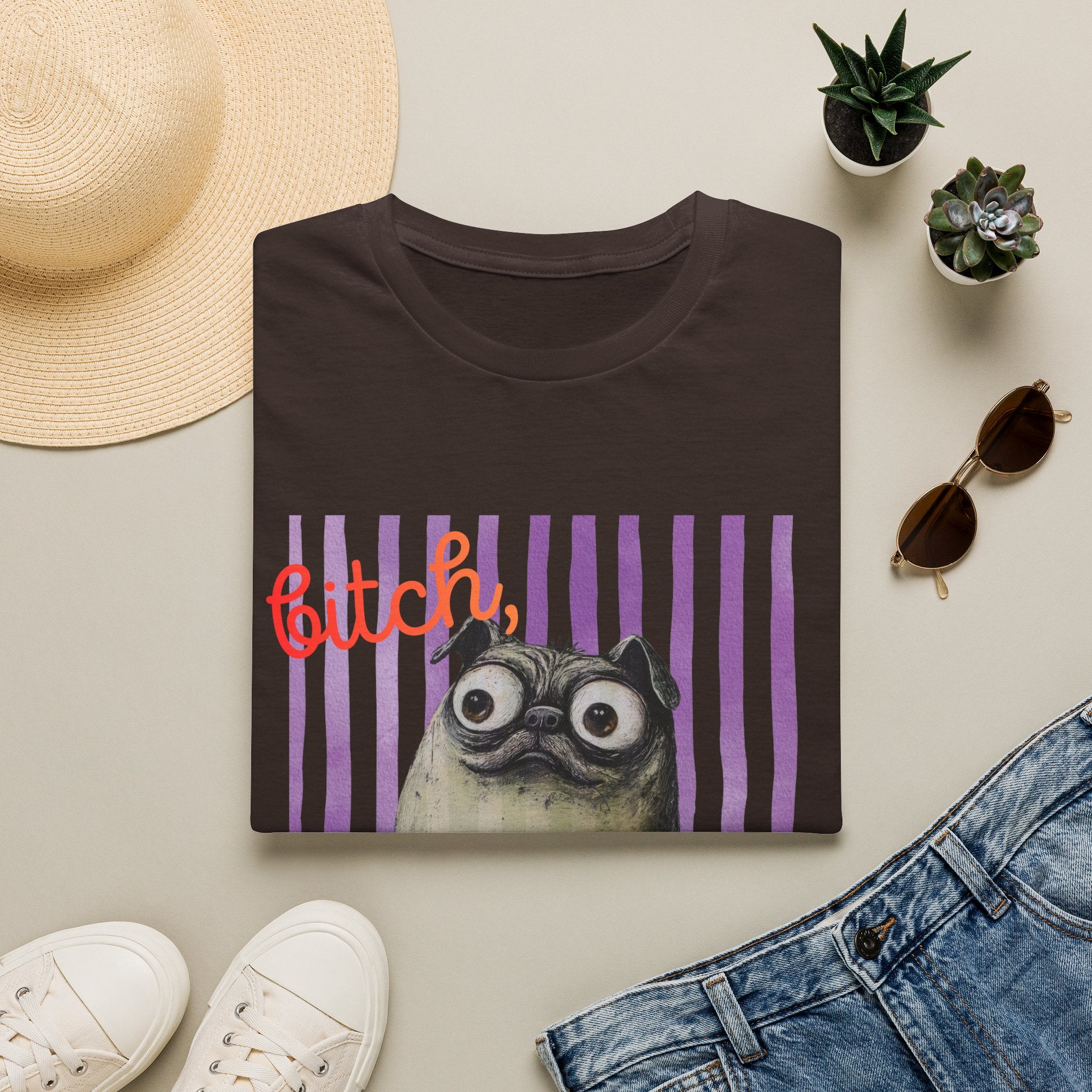 Funny Pug T-Shirt, Bitch Please Tee, My Pug is Judging You