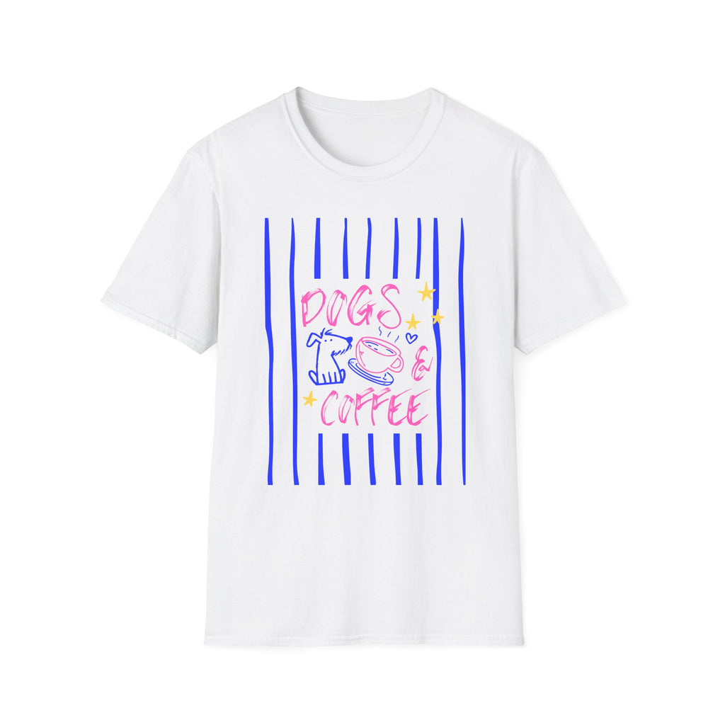 Dogs & Coffee Unisex Graphic T-Shirt