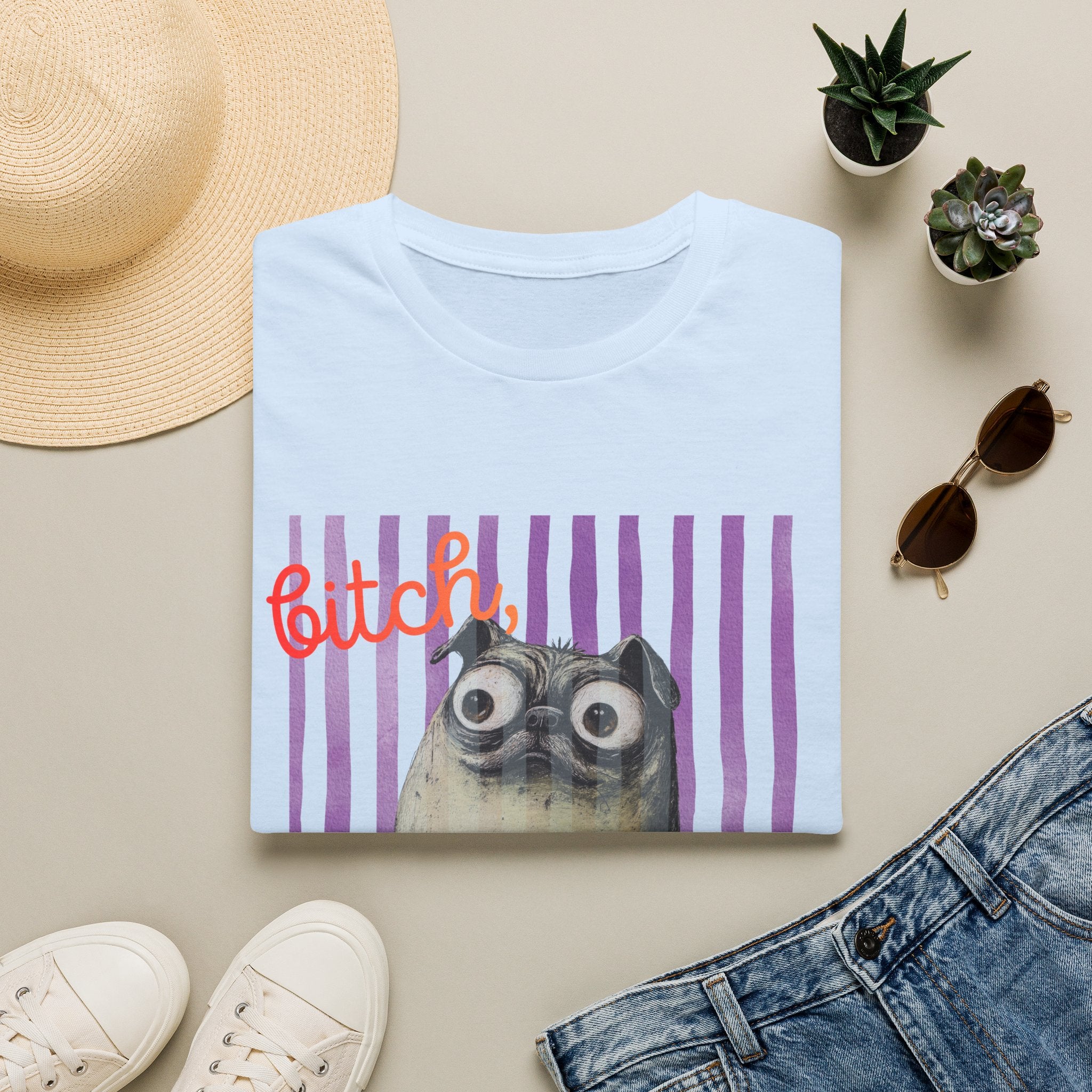 Funny Pug T-Shirt, Bitch Please Tee, My Pug is Judging You