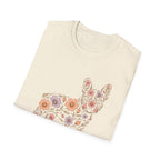Floral French Bulldog T-Shirt