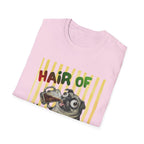 Hair of the Dog Pug with Beer T-shirt, Yellow stripes