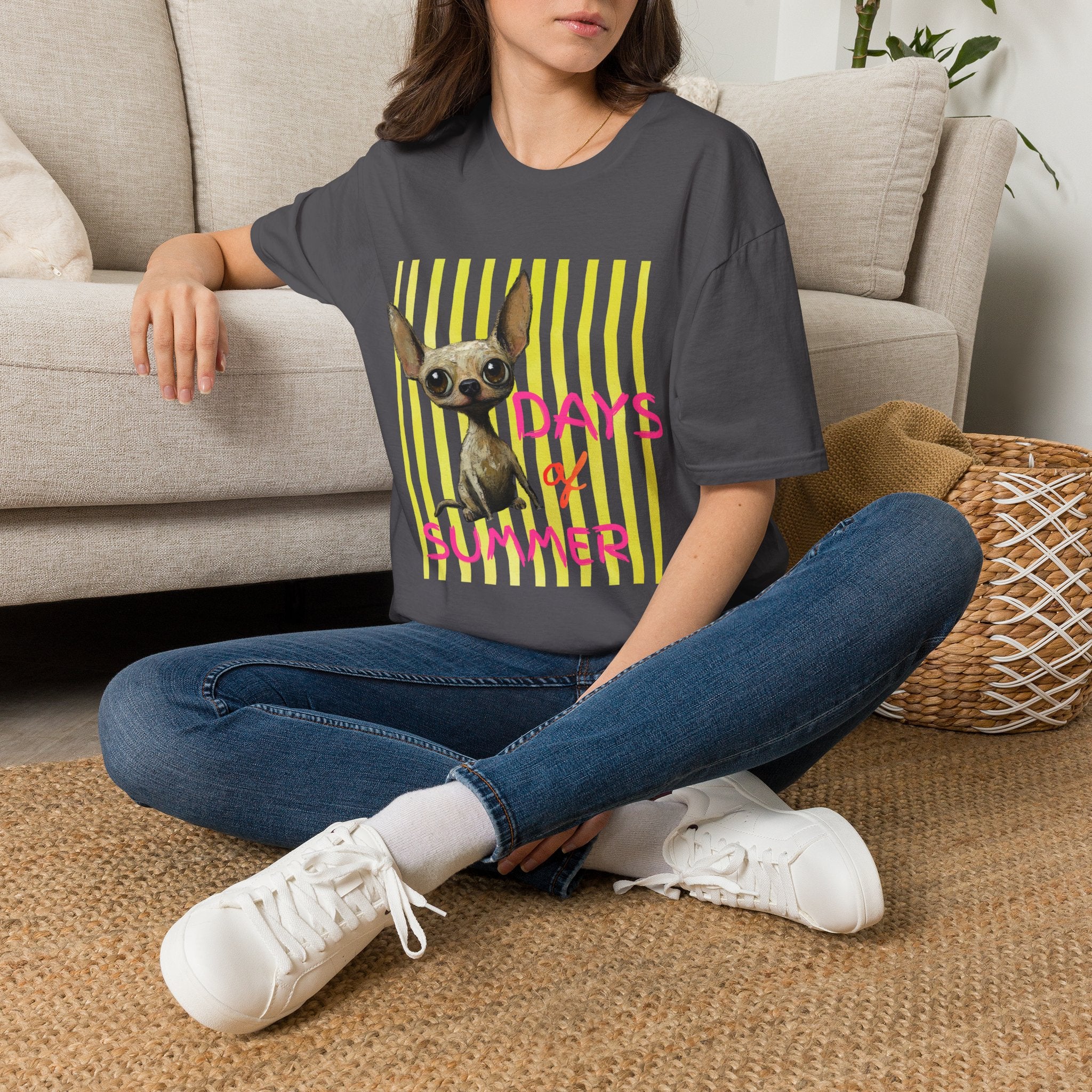 Dog Days of Summer Chihuahua Graphic T-Shirt
